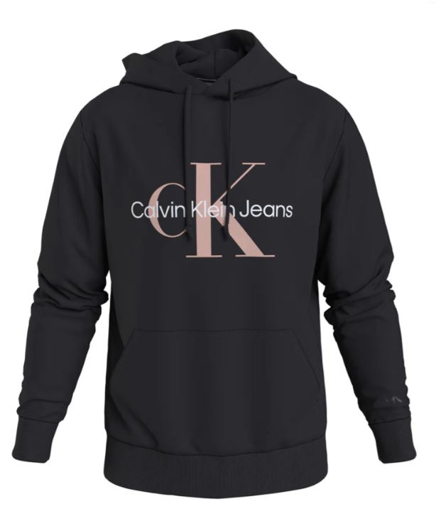 CALVIN KLEIN SEASONAL MONOLOGO 레귤러 후드 블랙